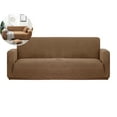 thumbnail image 1 of WNFJR Solid Color Elastic Sofa Cover – Universal Knitted Velvet Couch Protector – Stretchable, Machine Washable & Stain Resistant Sofa Cushion Cover for All Seasons, 1 of 4