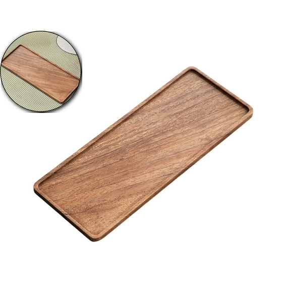 WNFJR Solid Wood Serving Trays - 11.81"x4.72" Rectangular Wooden Platters for Food, Charcuterie Boards, Cheese, and Appetizers - Perfect for Home Decor, Parties