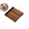 thumbnail image 1 of WNFJR Solid Wood Serving Trays - 9.06"x9.06" Rectangular Wooden Platters for Food, Charcuterie Boards, Cheese, and Appetizers - Perfect for Home Decor, Parties, 1 of 7