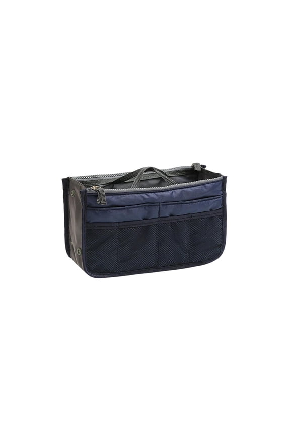 Spacious Organizer Bag, Multifunctional Liner Bag, Multiple Compartments for Easy Access, Ideal for Travel, Work, and Daily Use, Perfect for Professionals and Travelers Dark Blue