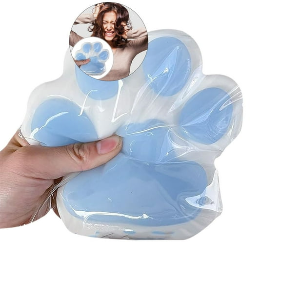 WNFJR Big Cat Paw Silicone Squeeze Toys for Stress Relief, Cat Paw Giant Paw Fidget Toys for Anxiety&Relaxation | Desk Accessory for Adults