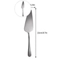 thumbnail image 1 of WNFJR Stainless Steel Cake Server Pie Holder Transfer Triangular Spade Spatula Serrated Edge for Pizza Cake(Black), 1 of 4