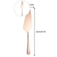 thumbnail image 1 of WNFJR Stainless Steel Cake Server Pie Holder Transfer Triangular Spade Spatula Serrated Edge for Pizza Cake(Rose Gold), 1 of 4