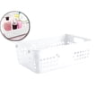 thumbnail image 1 of WNFJR Storage Baskets, Small Plastic Organizer Basket Bin, Plastic Storage Baskets, Organizer Baskets with Grip Handles，Crayon Storage Tray for Home Office Desktop, Drawers, Shelves, 1 of 6