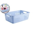 thumbnail image 1 of WNFJR Storage Baskets, Small Plastic Organizer Basket Bin, Plastic Storage Baskets, Organizer Baskets with Grip Handles，Crayon Storage Tray for Home Office Desktop, Drawers, Shelves, 1 of 6
