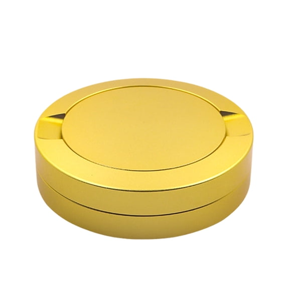 WNFJR Sturdy Double Layered Mouth Pack, Portable Travel Storage Container, Waterproof and Dustproof Design, Ideal for Smokers and Travelers, Yellow