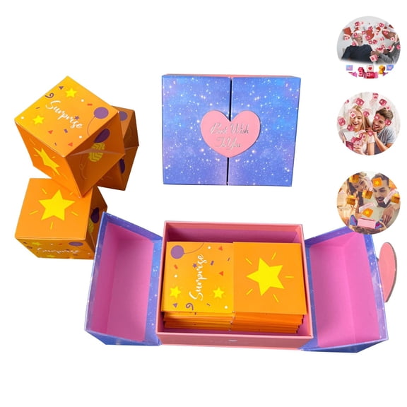 WNFJR Surprise Gift Box Christmas, Surprise Gift Box Set,2024 New Merry Christmas Surprise Gift Box Explosion for Money,Christmas Surprise Gift Box for Friend/Lover