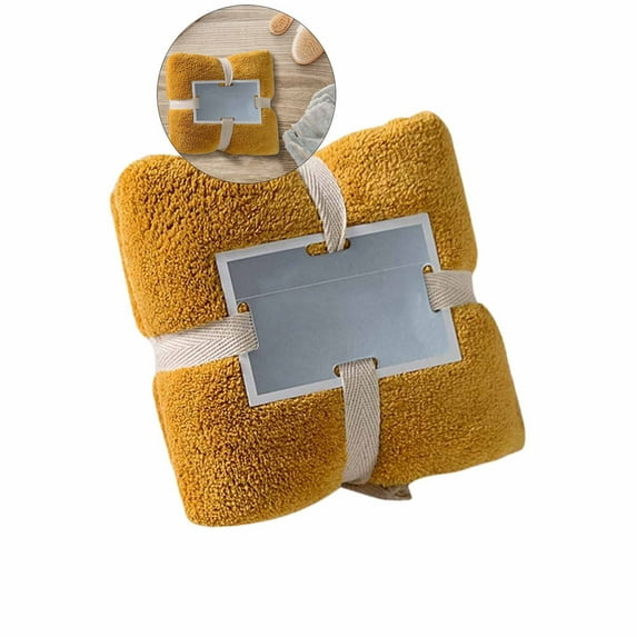 WNFJR Towels - Luxurious Bath Sheet - Highly Absorbent and Quick Dry Bath Towel - Super Soft Hotel Quality Towel(Yellow)