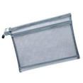 thumbnail image 1 of WNFJR Transparent Double-layer Mesh File Bag Zippered Student Test Paper Storage Bag Pencil Case with Metal Zippers Multi-color Nylon Mesh Pen Bag, 1 of 4