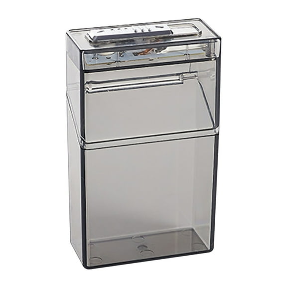 WNFJR Transparent LED Lighter Case, USB Rechargeable Cigarette Case, Windproof Tungsten Filament Lighter, Colorful LED Tobacco Case