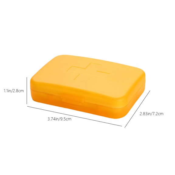 WNFJR Travel Pill Organizer Small 8 Grid Compartments Pill Holder Box - Portable Medicine Container Case - Daily Weekly Medication Organizer