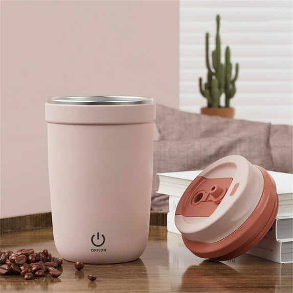WNFJR USB Charging Automatic Mixing Cup, Portable Electric Coffee Cup, Rechargeable Stainless Steel Cup, Multifunctional Travel Mug