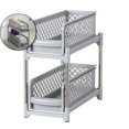 thumbnail image 1 of WNFJR Under Sink Organizer and Storage, Pull Out Cabinet Organizer 2 Tier for Bathroom, Countertop Organizer for Kitchen(Gray), 1 of 6