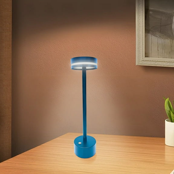 WNFJR Vintage Metal Bar Desk Lamp: Wireless Charging Lamp for Retro Restaurant Decor and Nighttime Ambiance