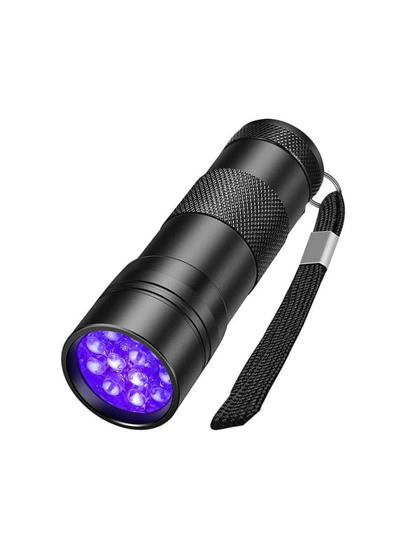 WNFJR Violet Light Flashlight, Mini USB Rechargeable with Purple Light Blacklight, Powerful Fluorescent Portable Detector for Pet Urine Stains and Uranium Glass.