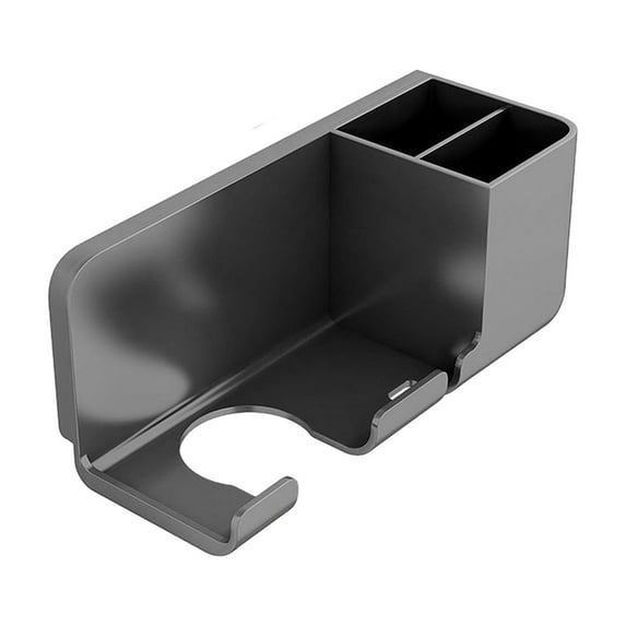WNFJR Wall-Mounted Hair Dryer Storage Rack - Non-Punching, Stylish Bathroom Shelf for Hair Dryer Placement - Stable and Durable Design with Wall Sticker Included (Black, White, Gray)