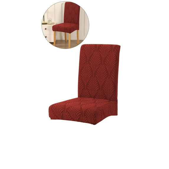 WNFJR Waterproof Chair Covers for Dining Room, Stretch Jacquard Dining Chair Slipcovers Removable Washable Chair Protector for Kitchen, Hotel, Restaurant