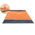 thumbnail image 1 of WNFJR Waterproof Sandproof Beach Blanket - Sand-Free Beach Mat for Camping Travel(Orange), 1 of 4