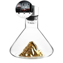 WNFJR Wine Decanter, Red Wine Carafe, Red Wine Decanter Hand Blown Lead-free Crystal Glass Wine Hand-held Aerator Wine Gift Wine