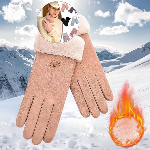 WNFJR Winter Gloves for Women Cold Weather Warm Ladies Girls Ski Snow Gloves Touch Screen Texting Gloves Running Cycling Driving Gloves