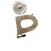 WNFJR Winter Toilet Seat - Toilet Warmer Seat Cover Heated Toilet Seat Heated Seat Covers Commode Liners Heated Seat Cushion Toilet Seats Toilet Seat Pad Heater Household Corduroy