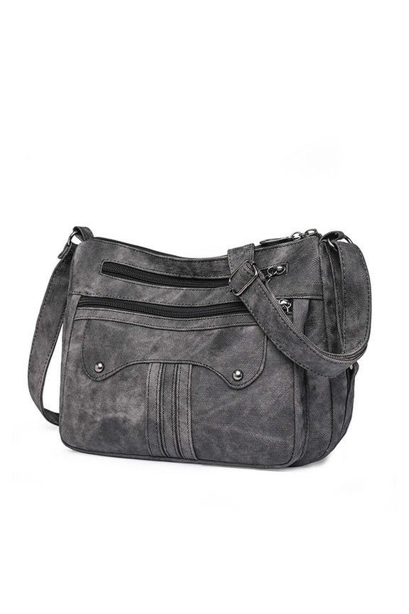 Women Soft PU Leather Shoulder Handbag Multi Pocket Crossbody Bag Ladies Medium Roomy Purses Fashion Tote Top Handle Satchel