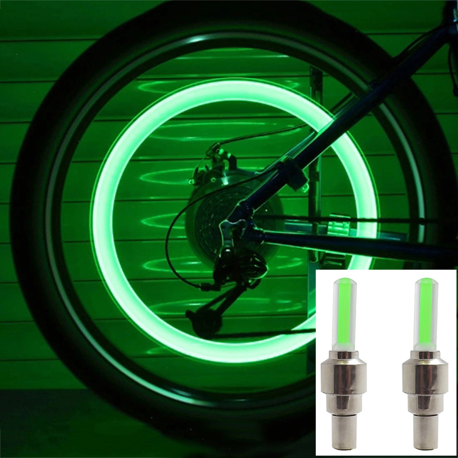 WNG 1 Pc of LED Flash Tyre Wheel Cap Light for Car Bike Bicycle