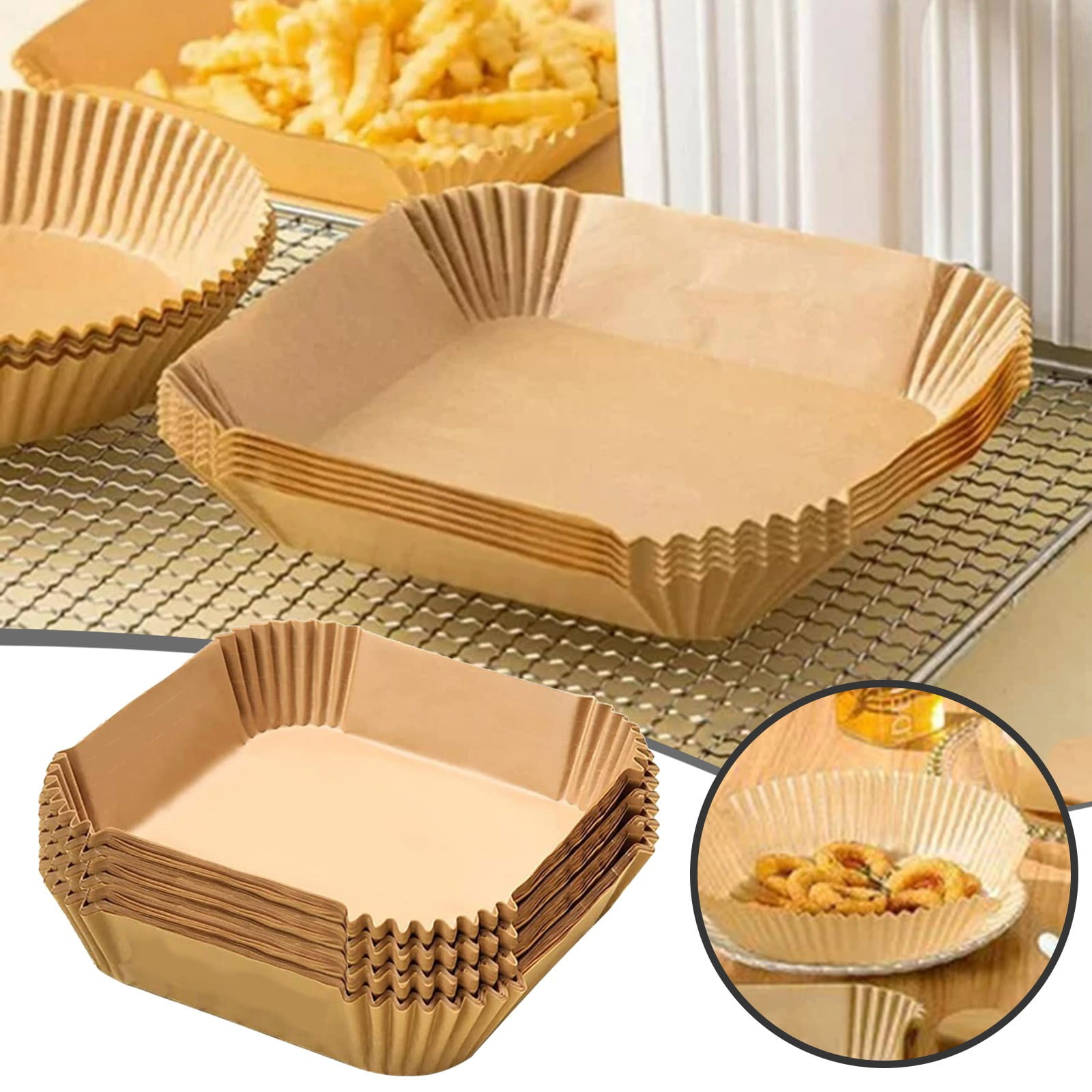 https://i5.walmartimages.com/seo/WNG-100Pcs-Fryer-Paper-Square-Disposable-Liners-Non-Stick-Disposable-Oil-Proof-Silicone-Oil-Paper-for-Microwave-Baking-and-Grilling_86335e27-7e87-45a7-895d-73ecaae1ceb9.1733395e4111ed84041c24ce24055fb3.jpeg