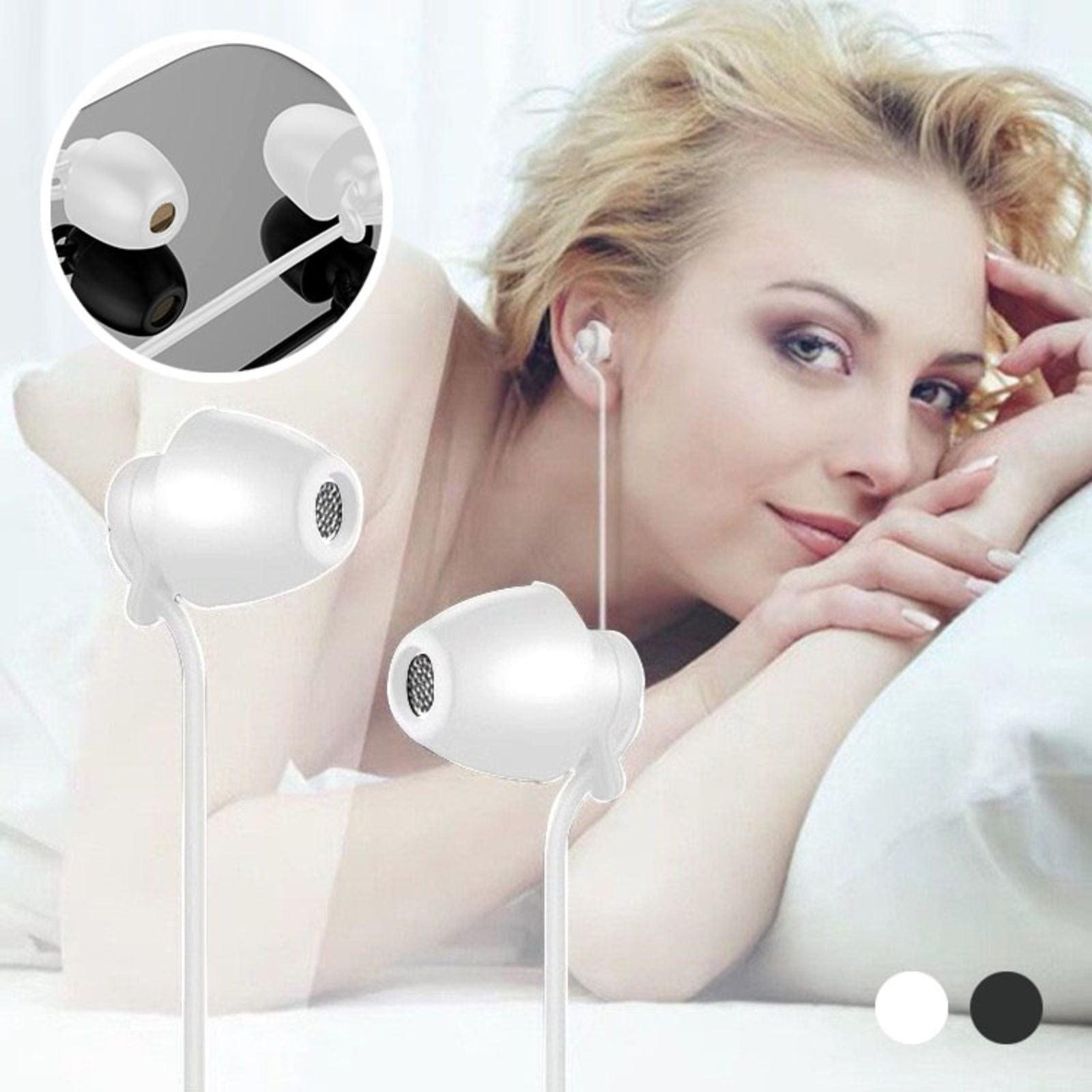 WNG 3.5Mm Mini Silicone Ear Caps Mute Headphones In Ear Noise