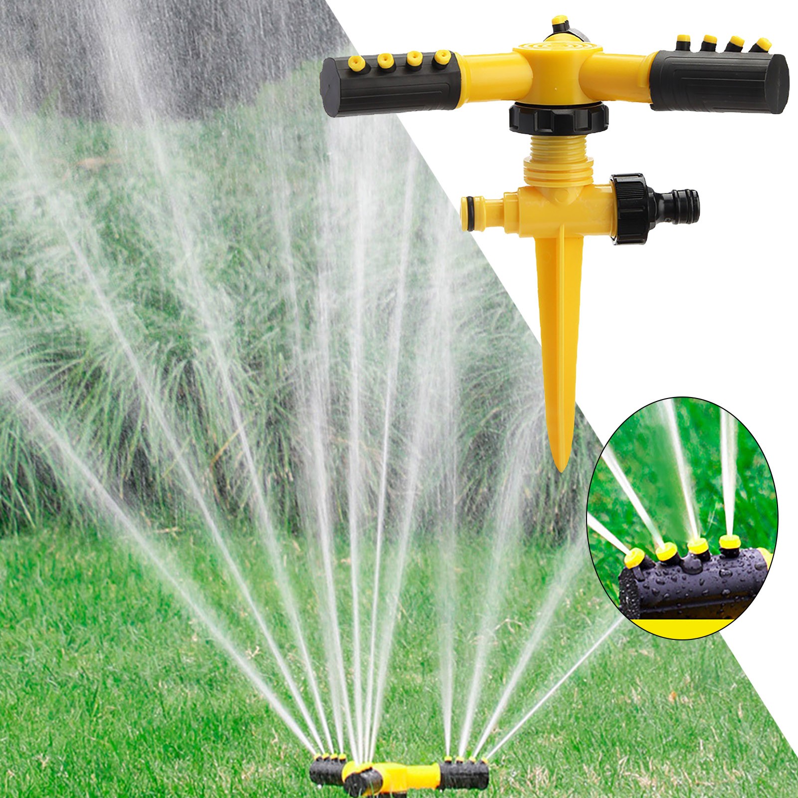 WNG 360° Rotation Auto Irrigation System Garden Sprinkler Patio