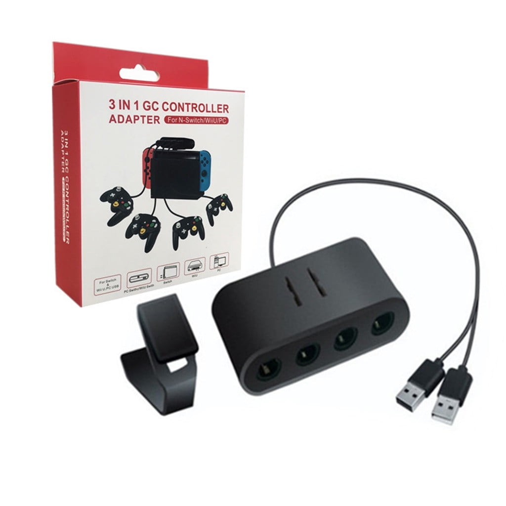 WNG Adapter Cube 4Port 3In1 USB Controller for For Game O /Wiiu/Pc/ Game Accessories