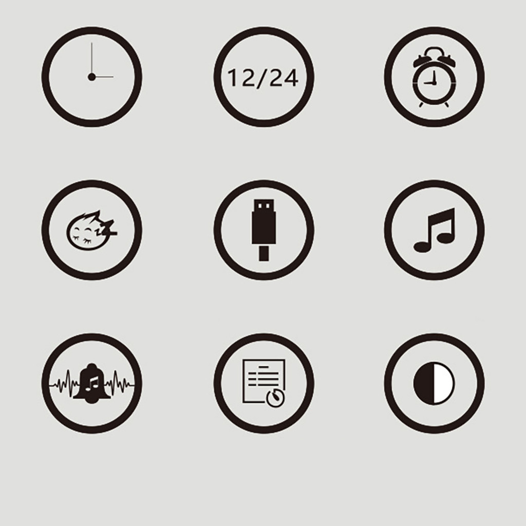 WNG Alarm Lamp LED Display Night Clock Light Creative Digital Clock