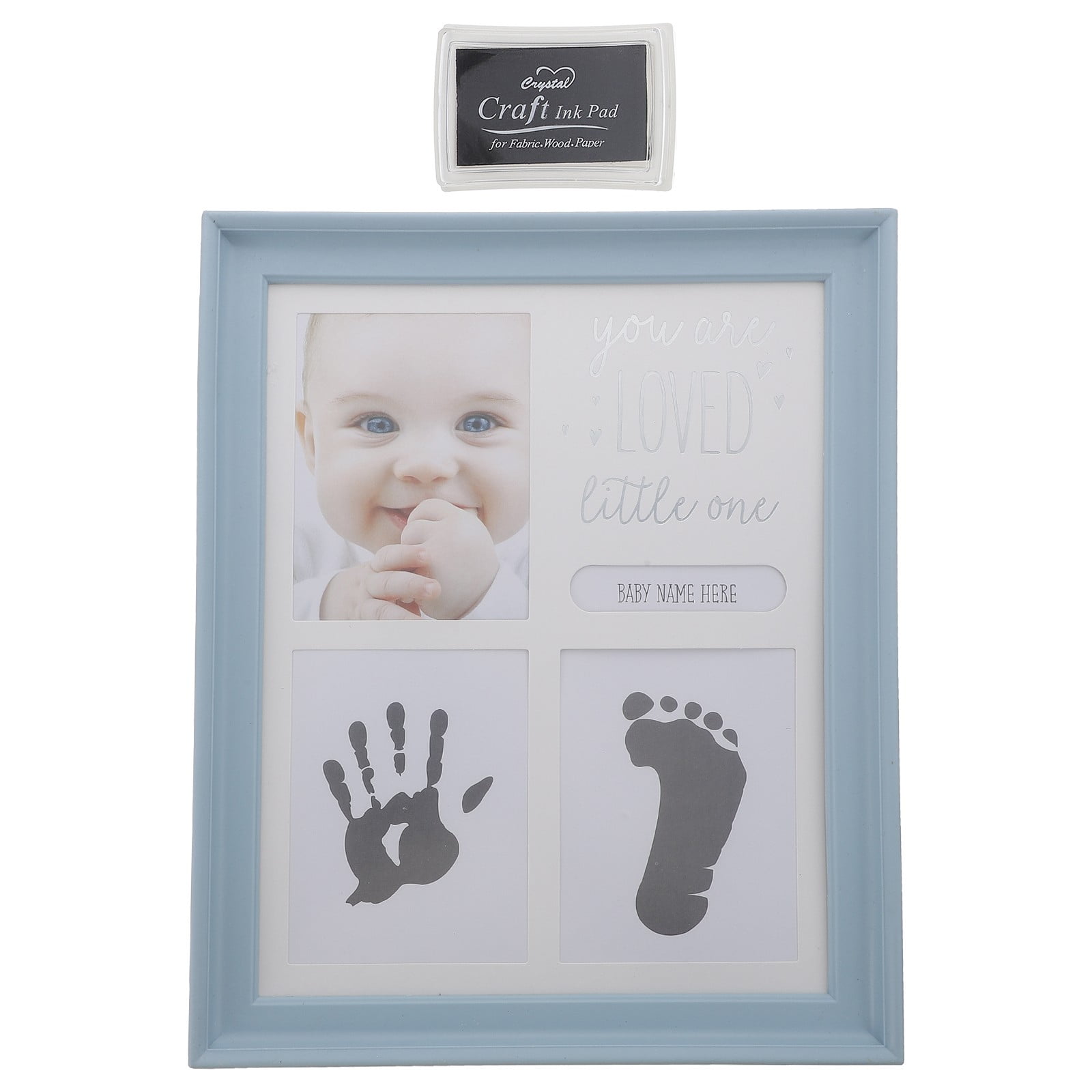 WNG Baby Keepsake Footprint Frame Handprint Picture Kit Photo Shower