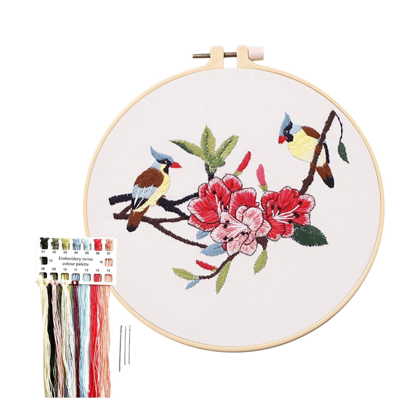 Keimprove Embroidery Kits with Flower Patterns Beginner Cross
