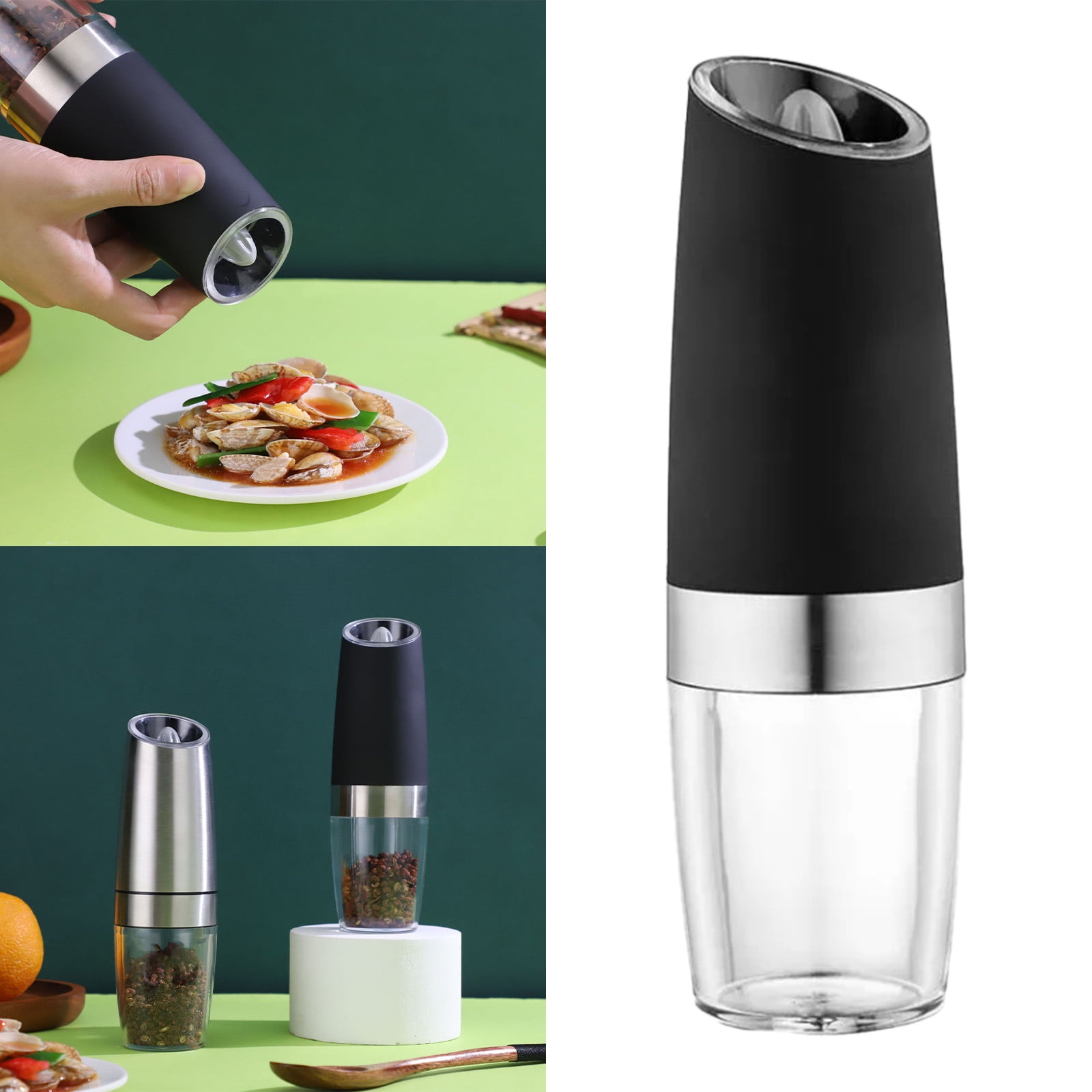 WNG Grinder Pepper Grinder and Grinder Kitchen Tool LED Grain Electric