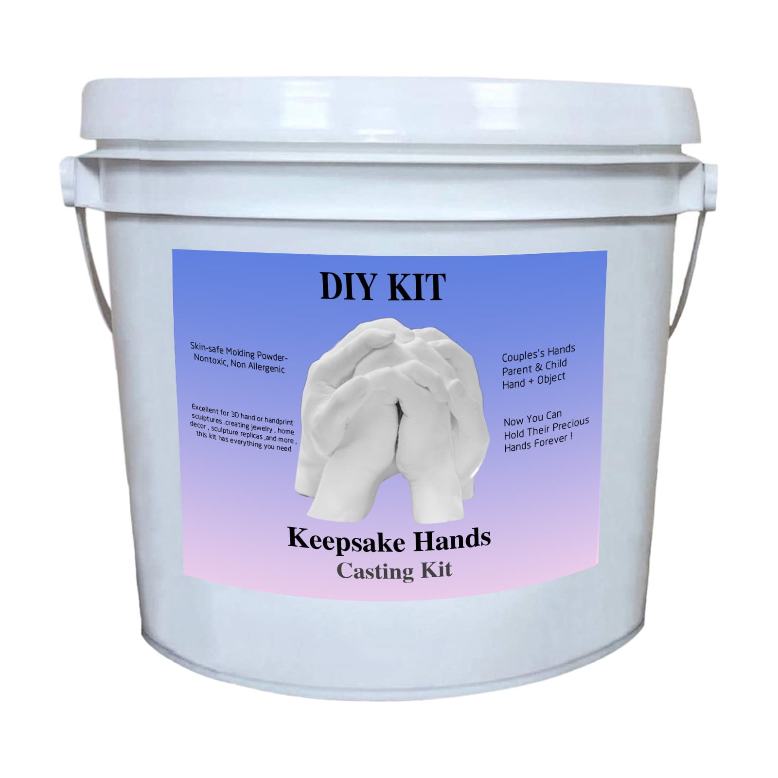 WNG Keepsake Hands Casting Kit Large DIY Plaster Statue Molding Kit