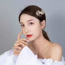 Korean Fashion Design Bowknot Cute Temperament Lady Pearl Hair