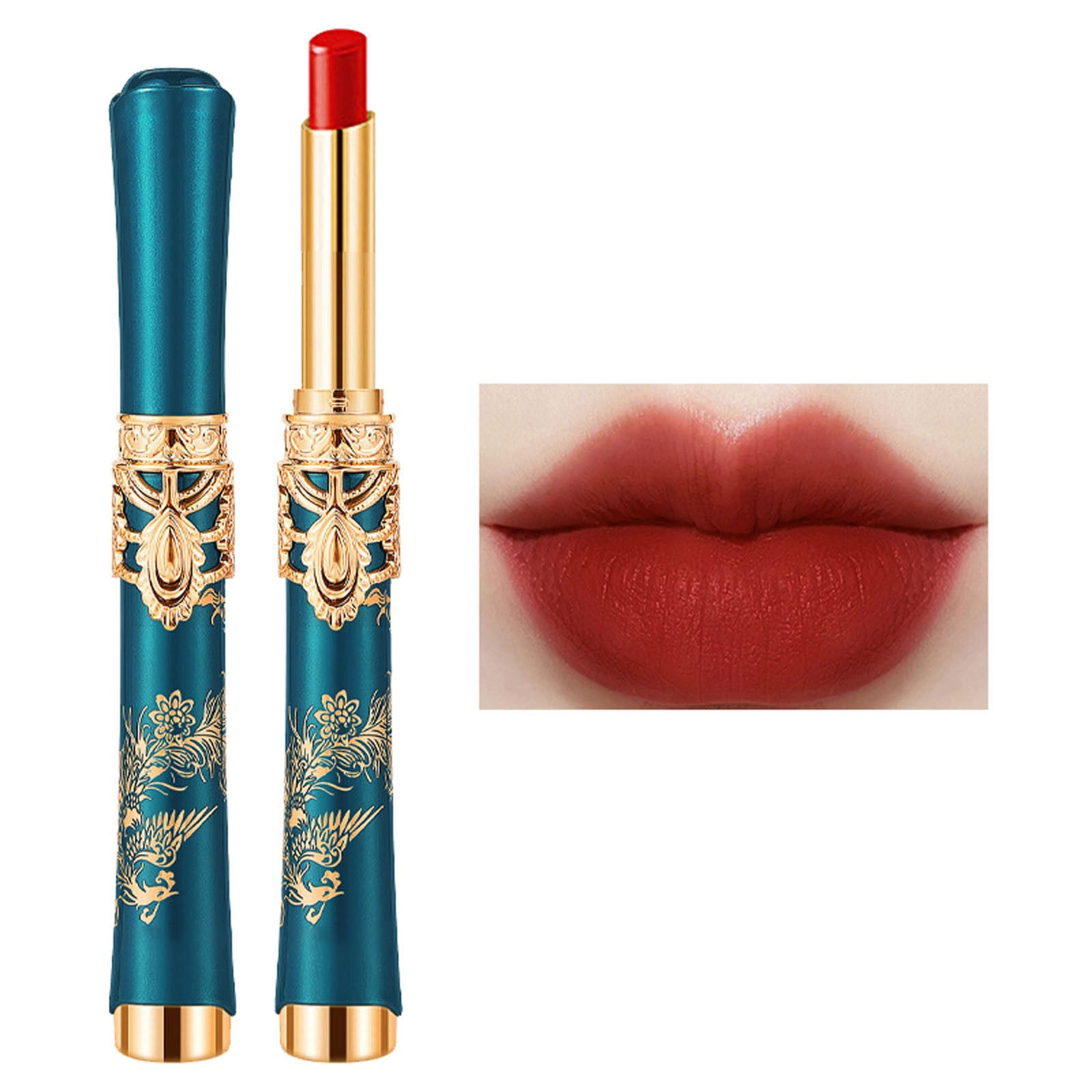 WNG Lipstick with Lip Balm Makeup Set Velvet Long Lasting High Pigment Waterproof Lip Gloss Girl