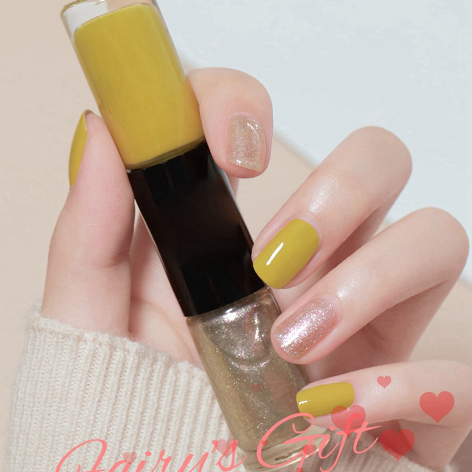WNG Oily Two Color Nail Polish New Non Baked Durable Non Peelable Nail Polish 12ml