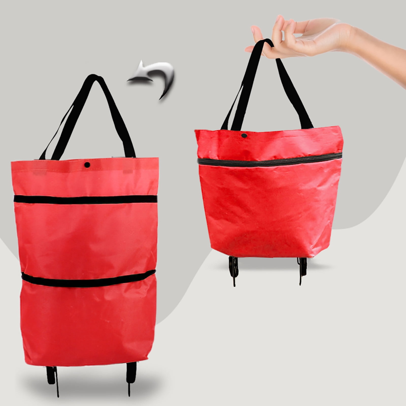 Rolling discount grocery tote