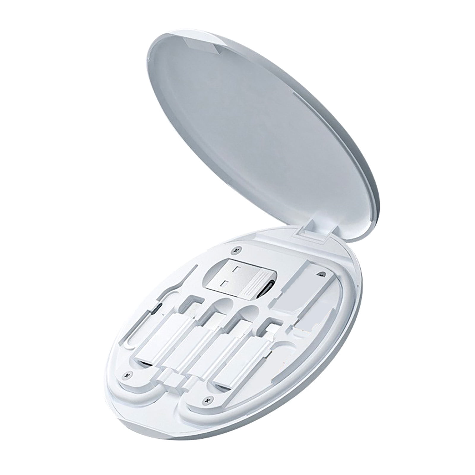 WNG USB Adapter Cable Conversion Storage Box, Lightning Type C Micro