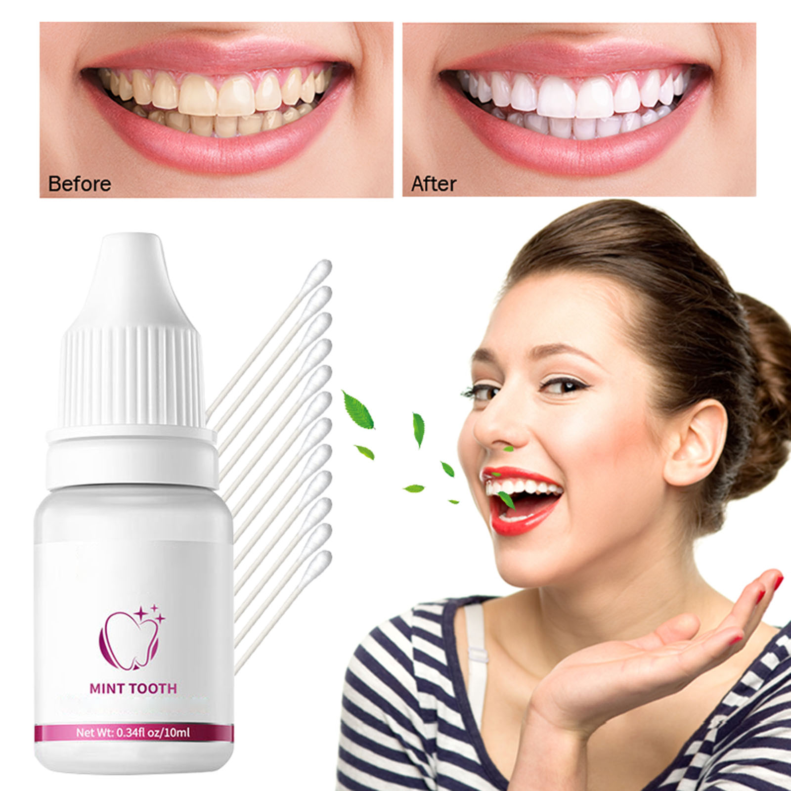 WNG Whiten Teeth Tooth Liquid Cleaner 10Ml Toothpaste Cleans Tooth Stains and to Bad Breath