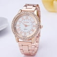 thumbnail image 1 of WNG Women's Men's Rhinestone Stainless Steel Analog Quartz Wrist Watch Rg, 1 of 4