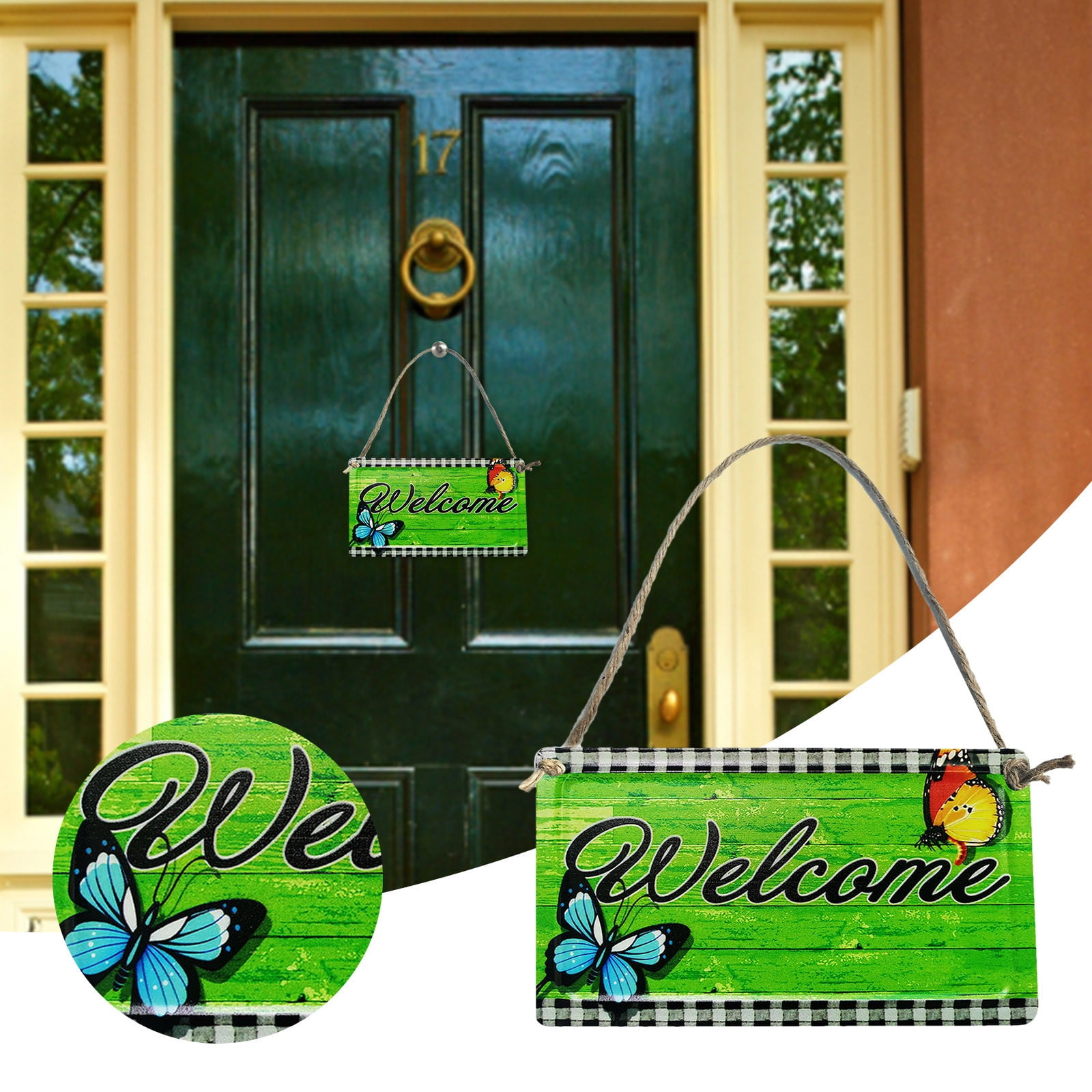 WNG Yard Art Fence Decorations Outdoor Metal Wall Art Hanging for