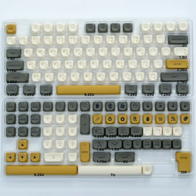 WNGPNG 138 Keys PBT KOA Profile Sushi Keycaps for Mechanical Keyboard
