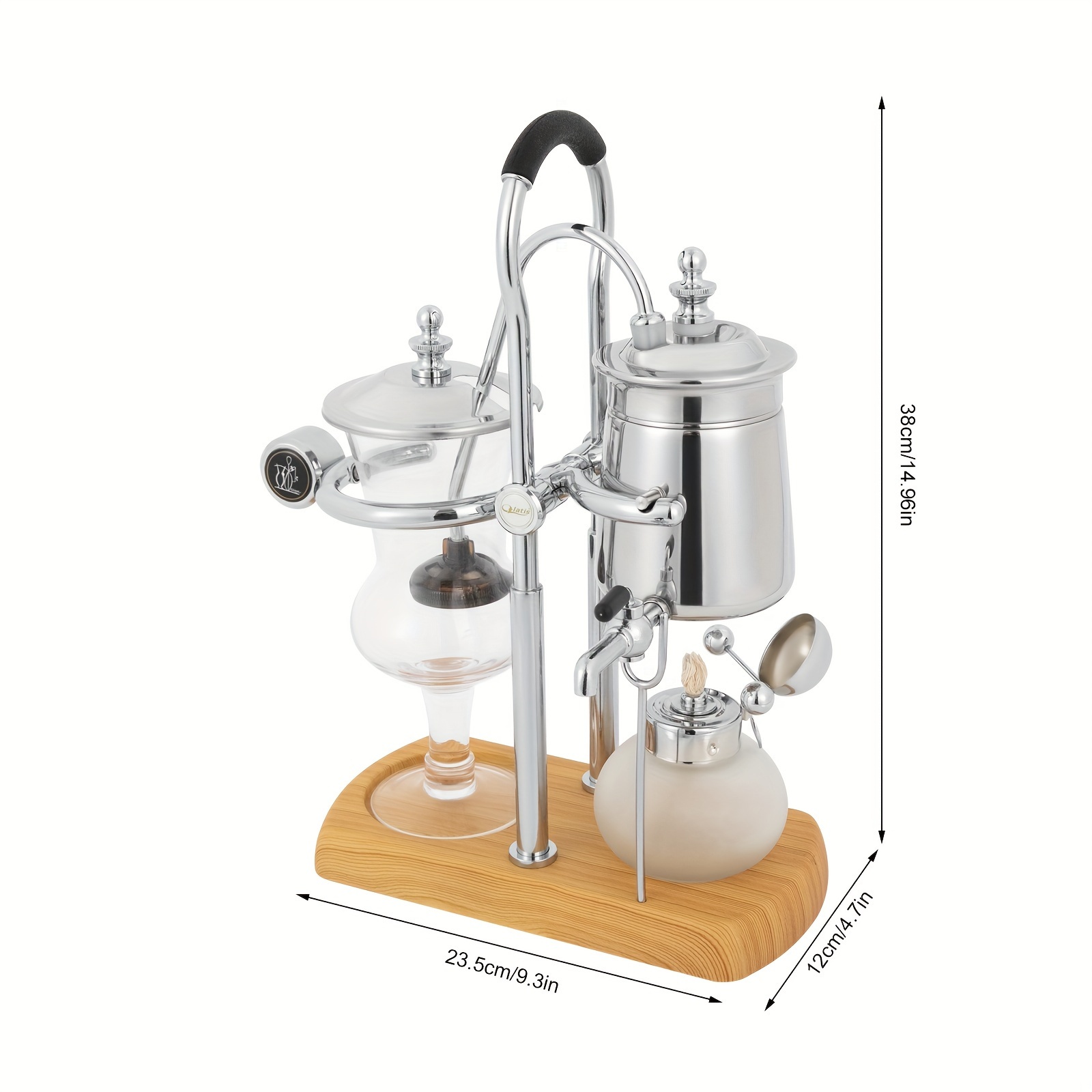 WNGSHA Antique Tabletop Siphon Coffee Maker Brewer Brew Tea Machine