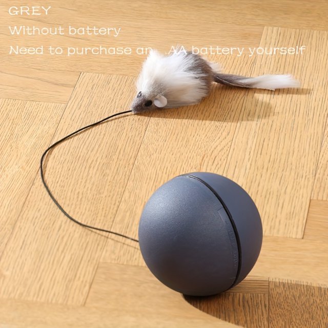 WNGSHA ???BatteryOperated??? Interactive Cat Toy Ball With Tracking Mouse
