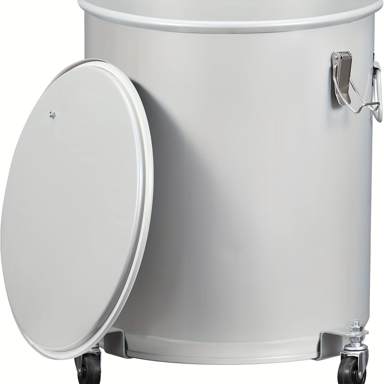 WNGSHA Deep Fryer Grease Bucket 16 Gallons Coated Carbon Steel Oil Filter Tank With Caster Base