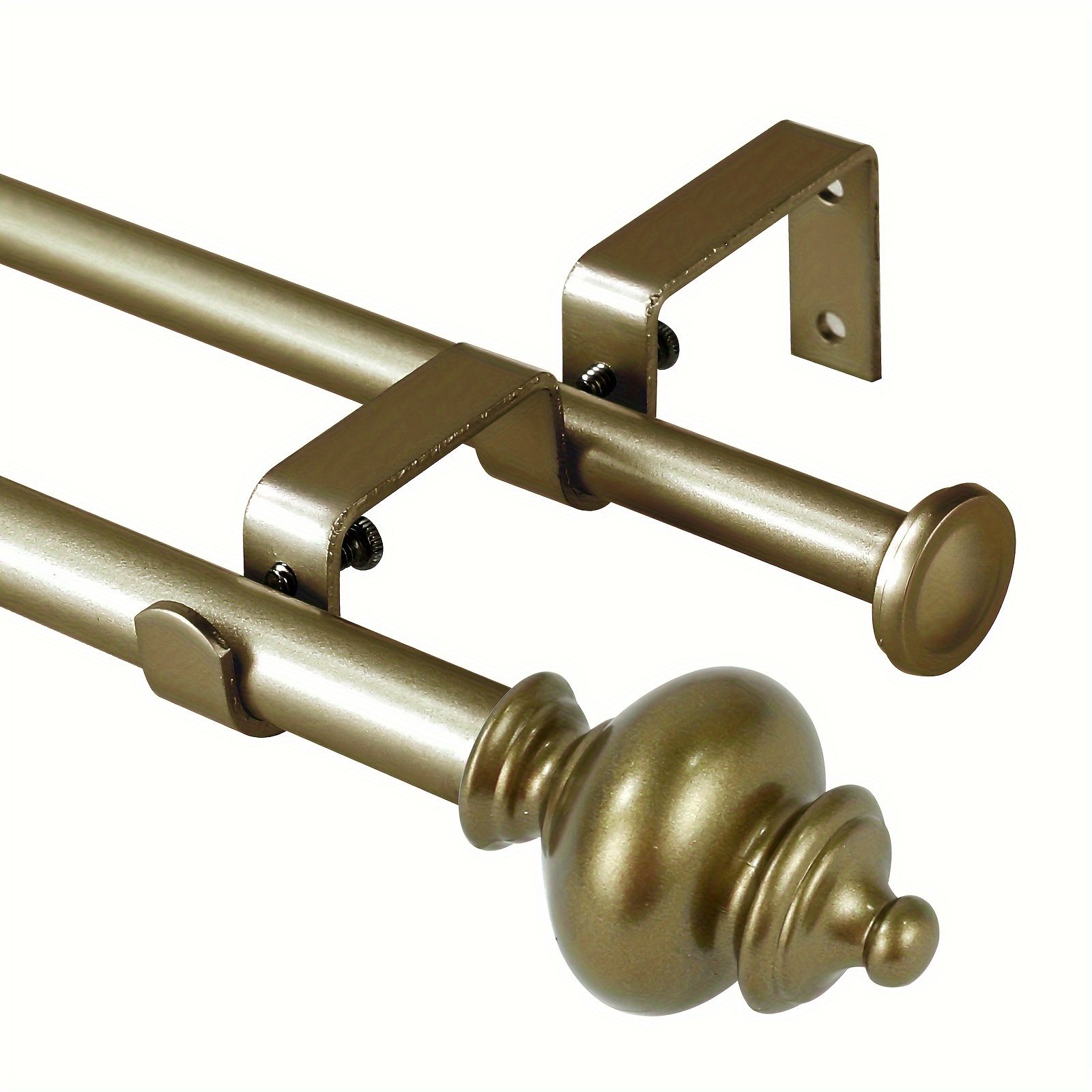 WNGSHA Double Curtain Rods Double Curtain Rods For 28”48”/48”84”/84