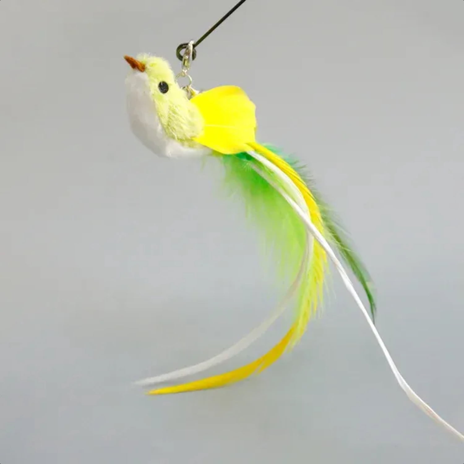 WNGSHA Exciting and Interactive Bell and Feather Cat Wand Toy ...